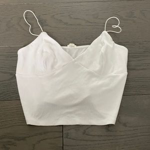 White spaghetti strap